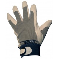 Ox-On Kenwo Leather Palmed/Spandex back Gardening Glove